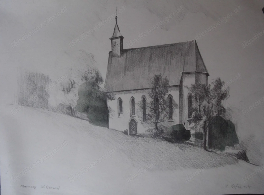 Hofer Heinz Originalblatt 1984 (Oberwang St. Conrad)