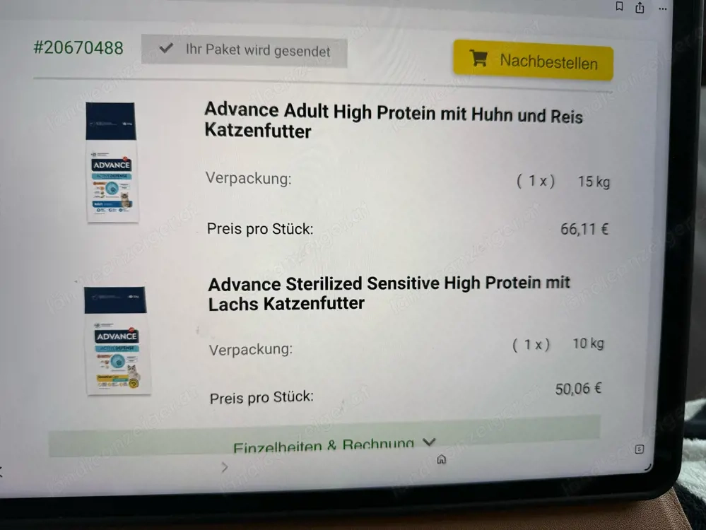 Katzenfutter Advance