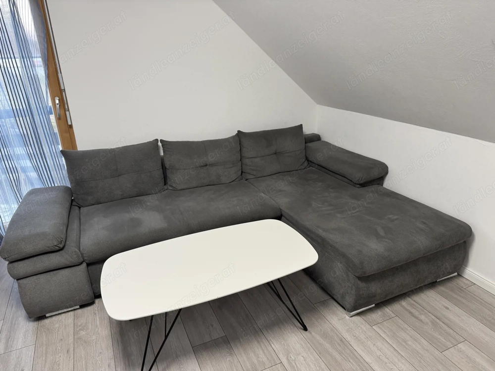 Ecksofa inklusive Polster und Couchtisch 