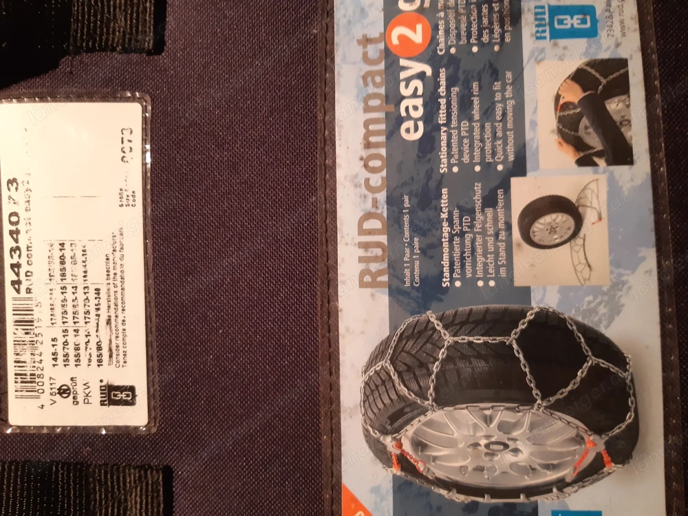 schneeketten RUD-compact 145 155 165 neuwertig originalverpackt