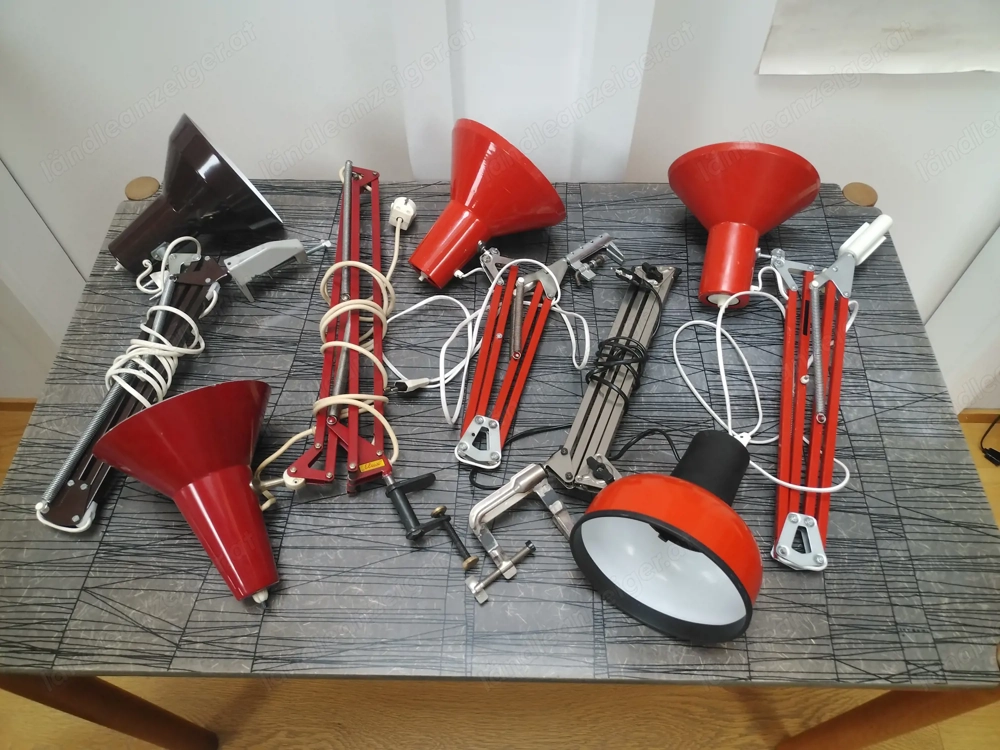 Vintage Klemm Leuchten Architektenleuchten 