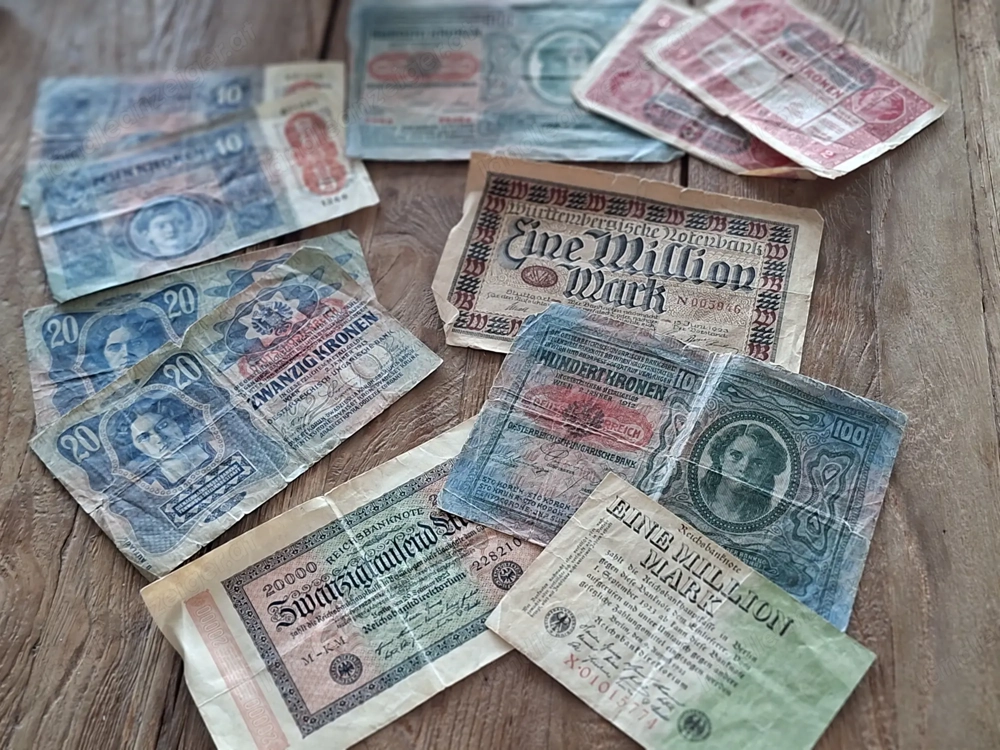 Alte Geldscheine Kronen