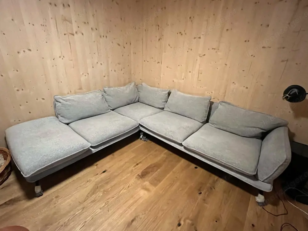 L-Couch grau 2,75 x 2,48m