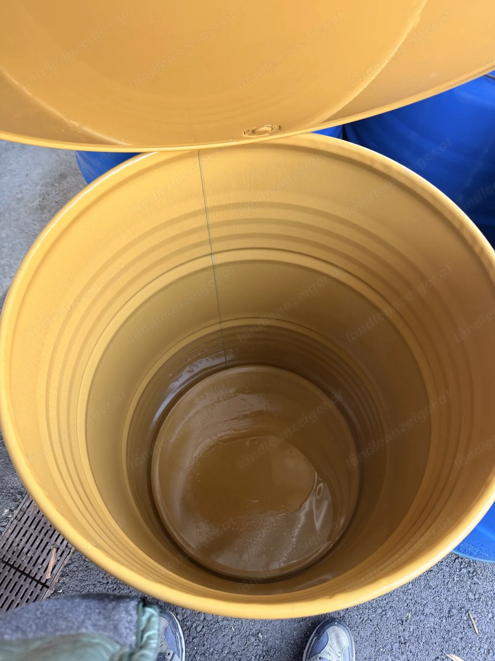 Stahlfass 180 l   1  verwendet   Lebensmittelalkohol   UN-zugelassen