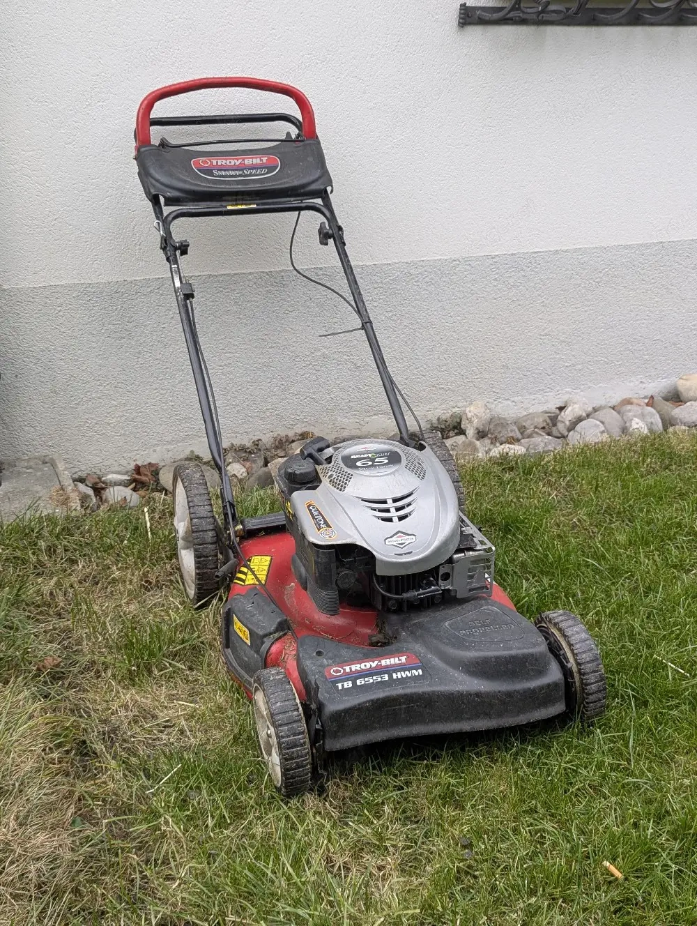 verschenken Rasenmäher für Bastler