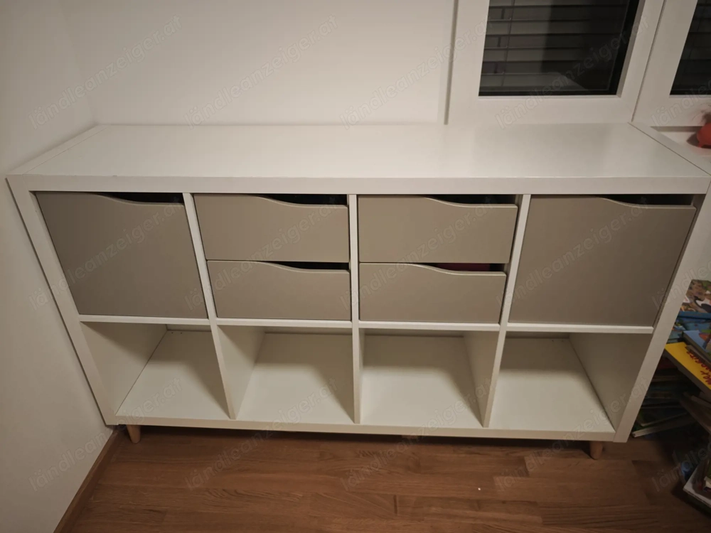 Ikea Kallax Regal, 77x147, weiß beige