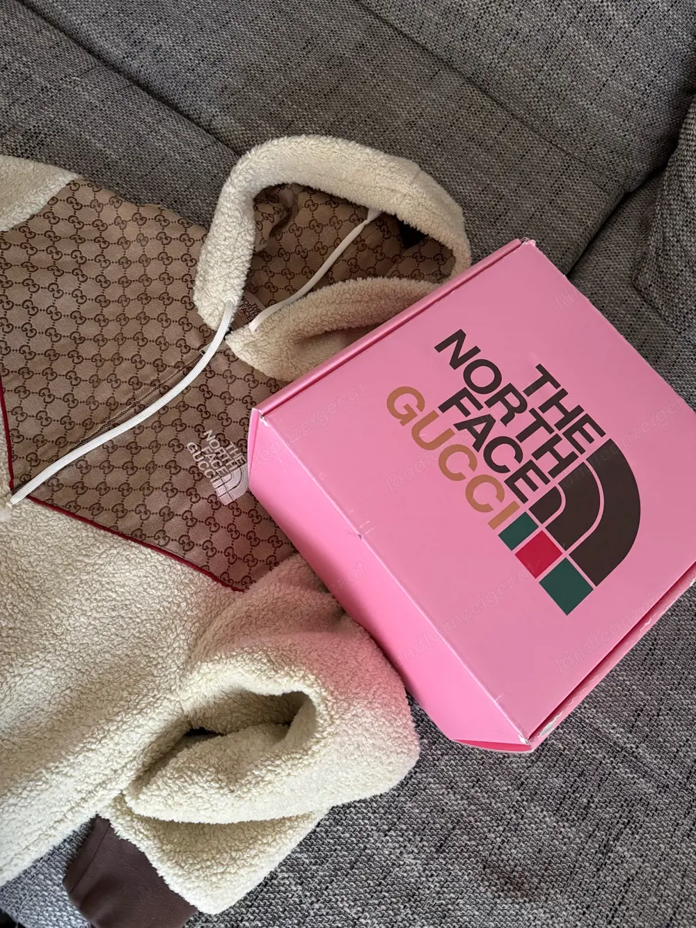 Gucci x The North Face GG Leinen beige