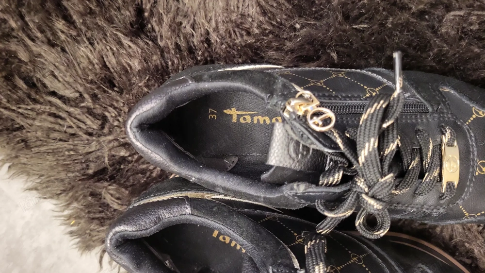 Tamaris Sneaker gr 37 Schwarzgold