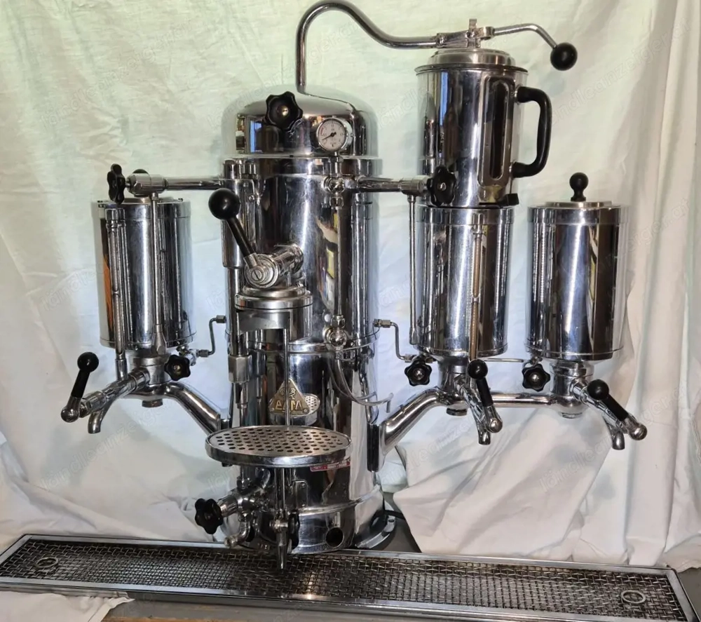 Rarität: Antike Egloff & Co. AG, Gastronomie-Kaffeemaschine, Chrom, Vintage-Blickfang von Egro-Swiss