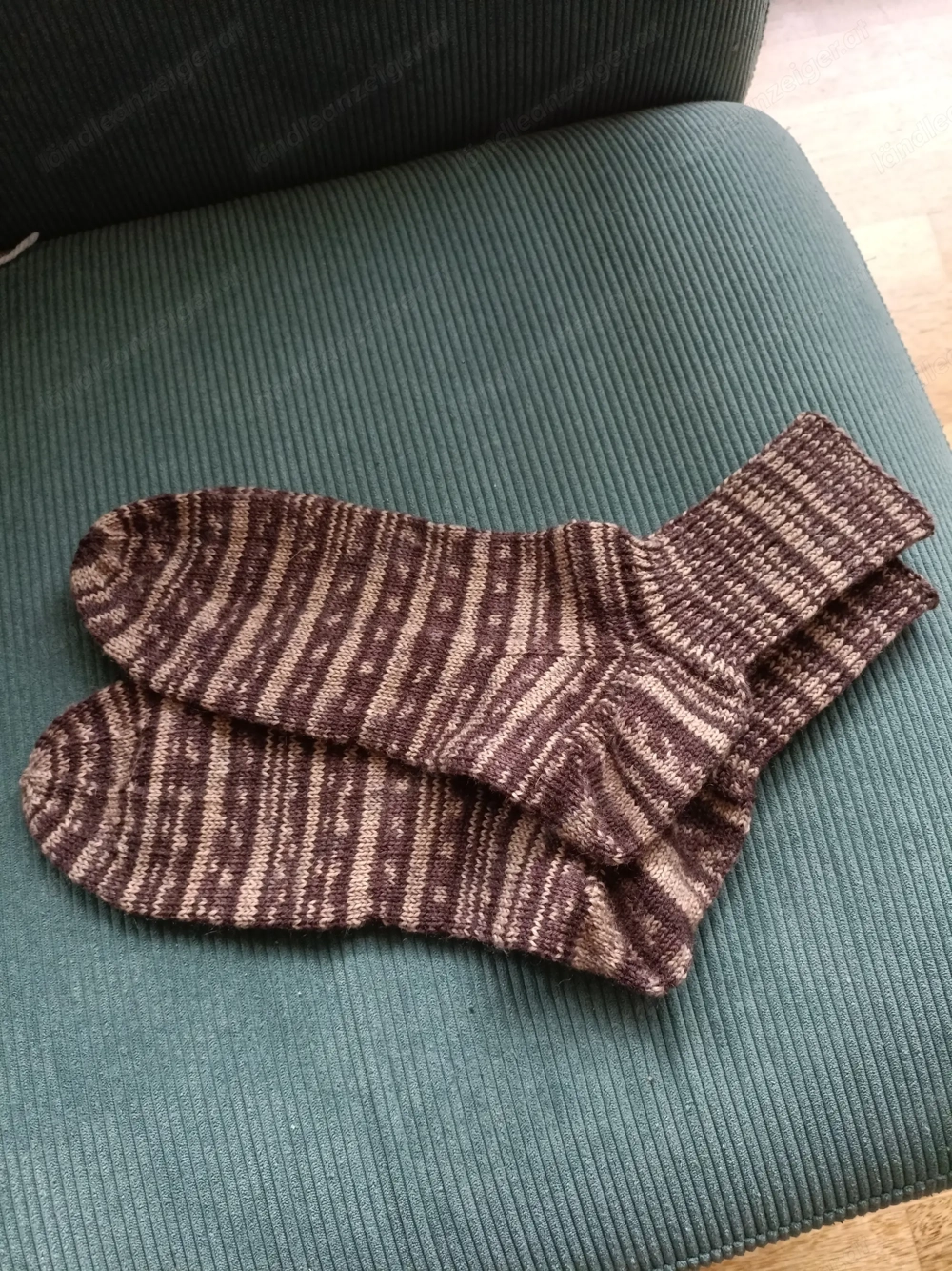 Wollsocken, handgestrickt