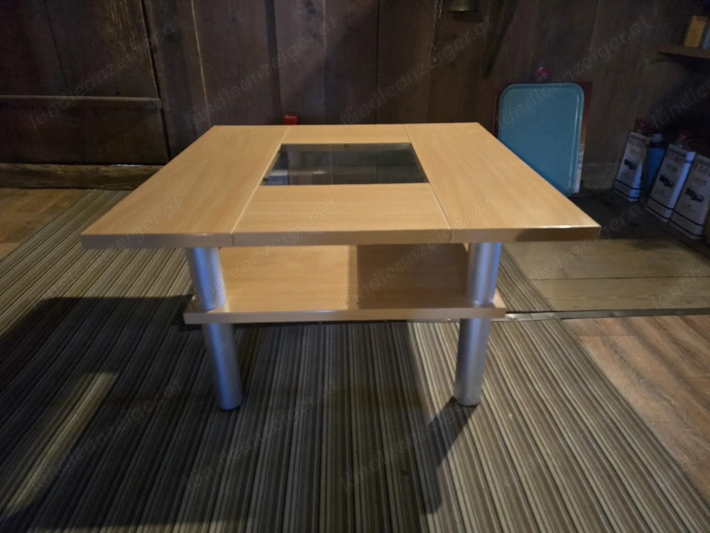 Couchtisch Tisch Wohnzimmer Couch Glas holz
