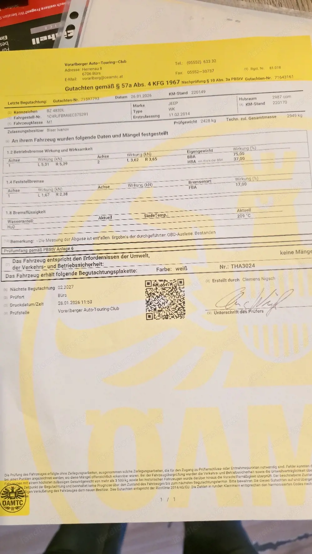 Jeep Grand Cherokee WK2 