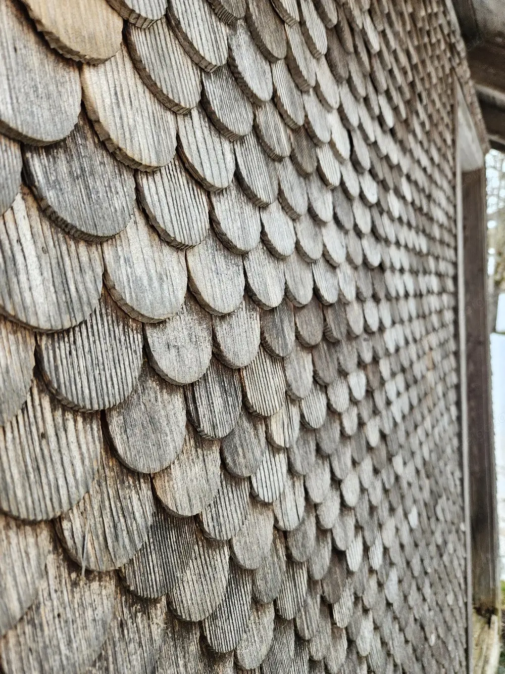 Schindelanschlag für Dekozwecke