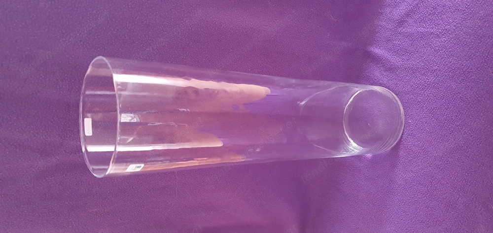 Glas Vase Zylindisch