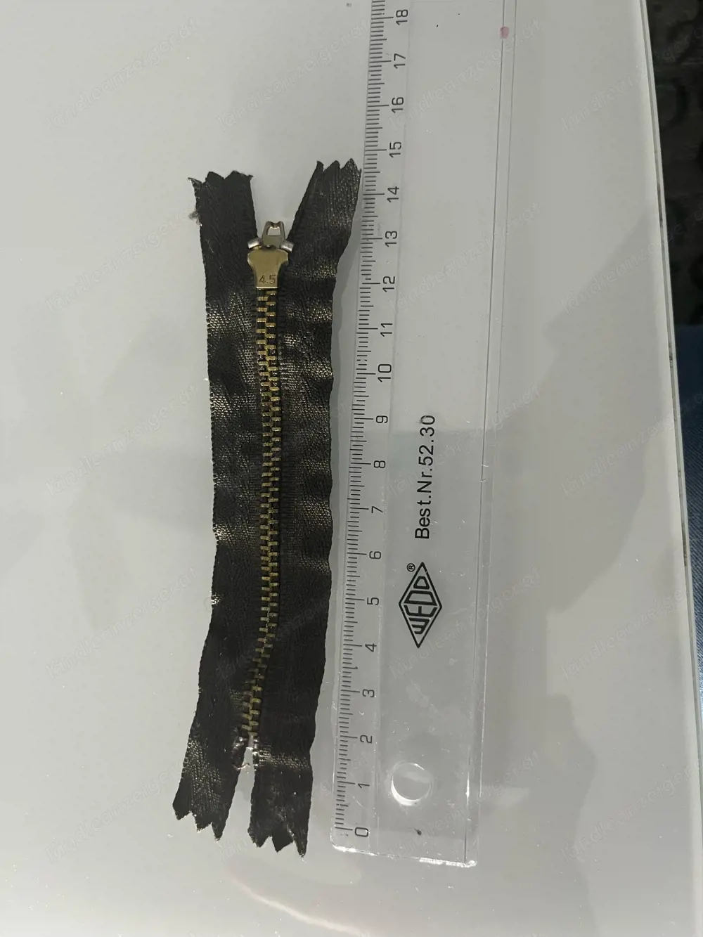 Reissverschluss braun 11 cm