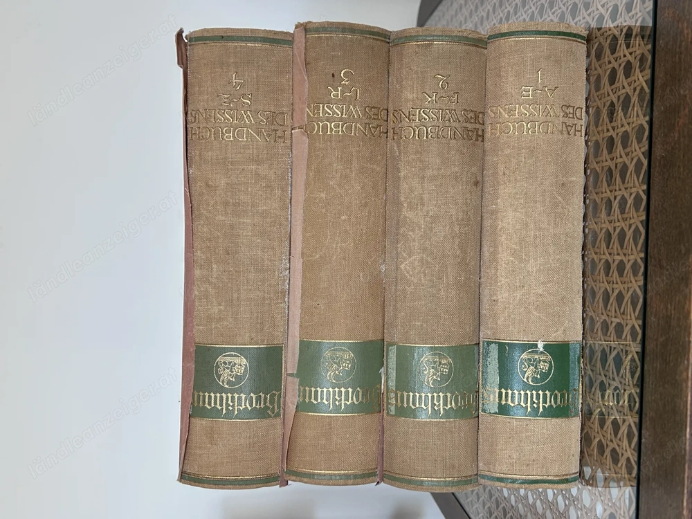 Brockhaus 4 Bände Handbuch des Wissens 1924