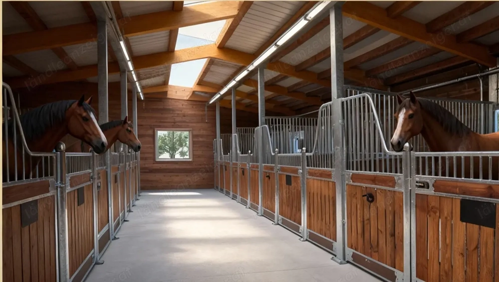 Pferdebox mit Stallfronten & Trennwänden ideal zum Pferdestall bauen