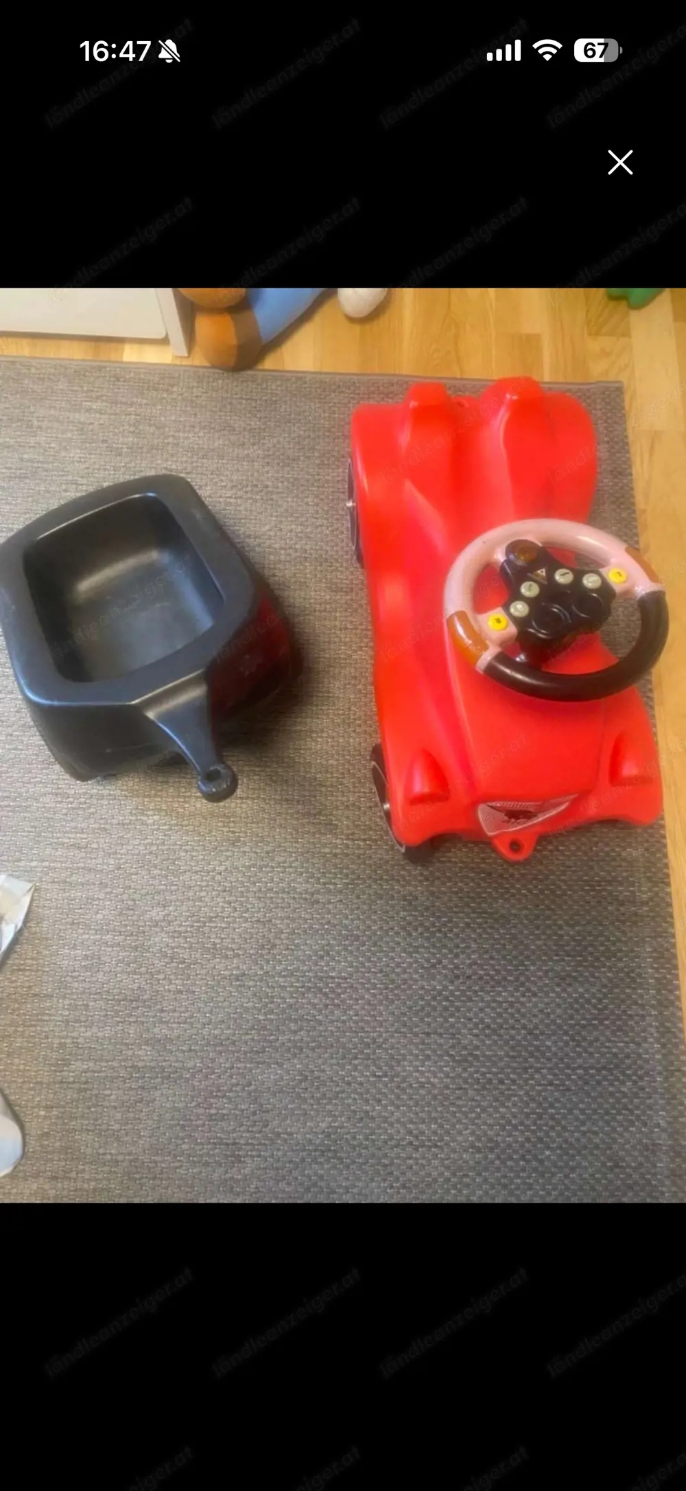 Bobby car mit anhager 