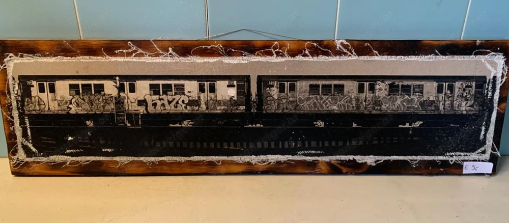 Bild "New York Train" auf Holz