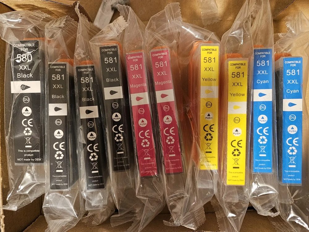 Druckerpatronen für Canon 580, 581