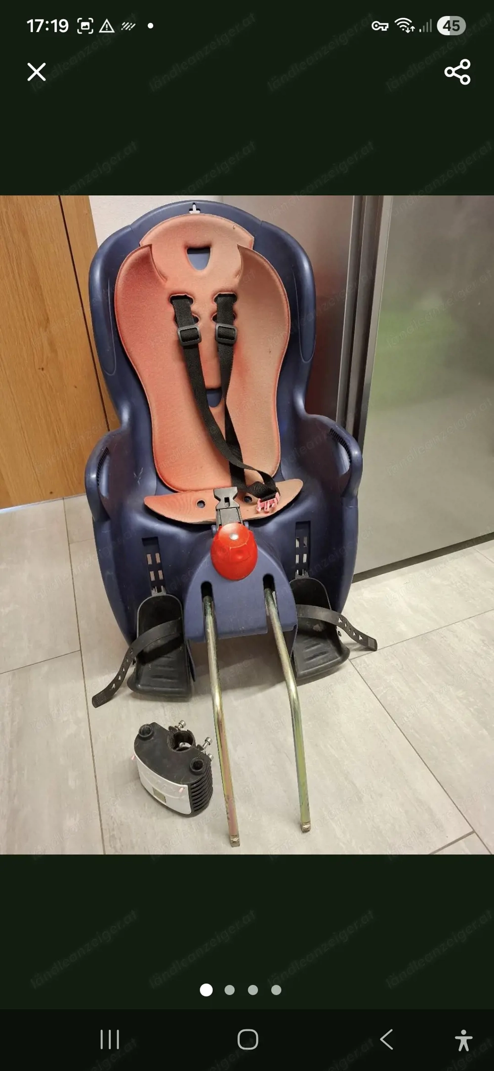 Fahrradsitz, Kindersitz für Fahrrad