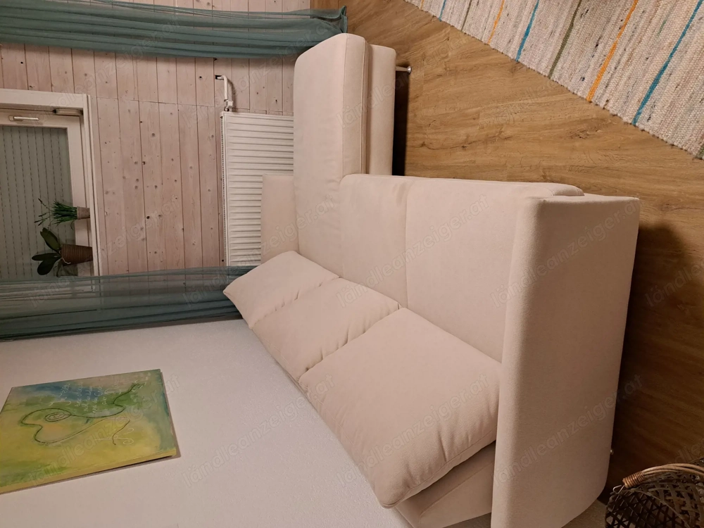 Polstergarnitur, beige, 235x150x85h