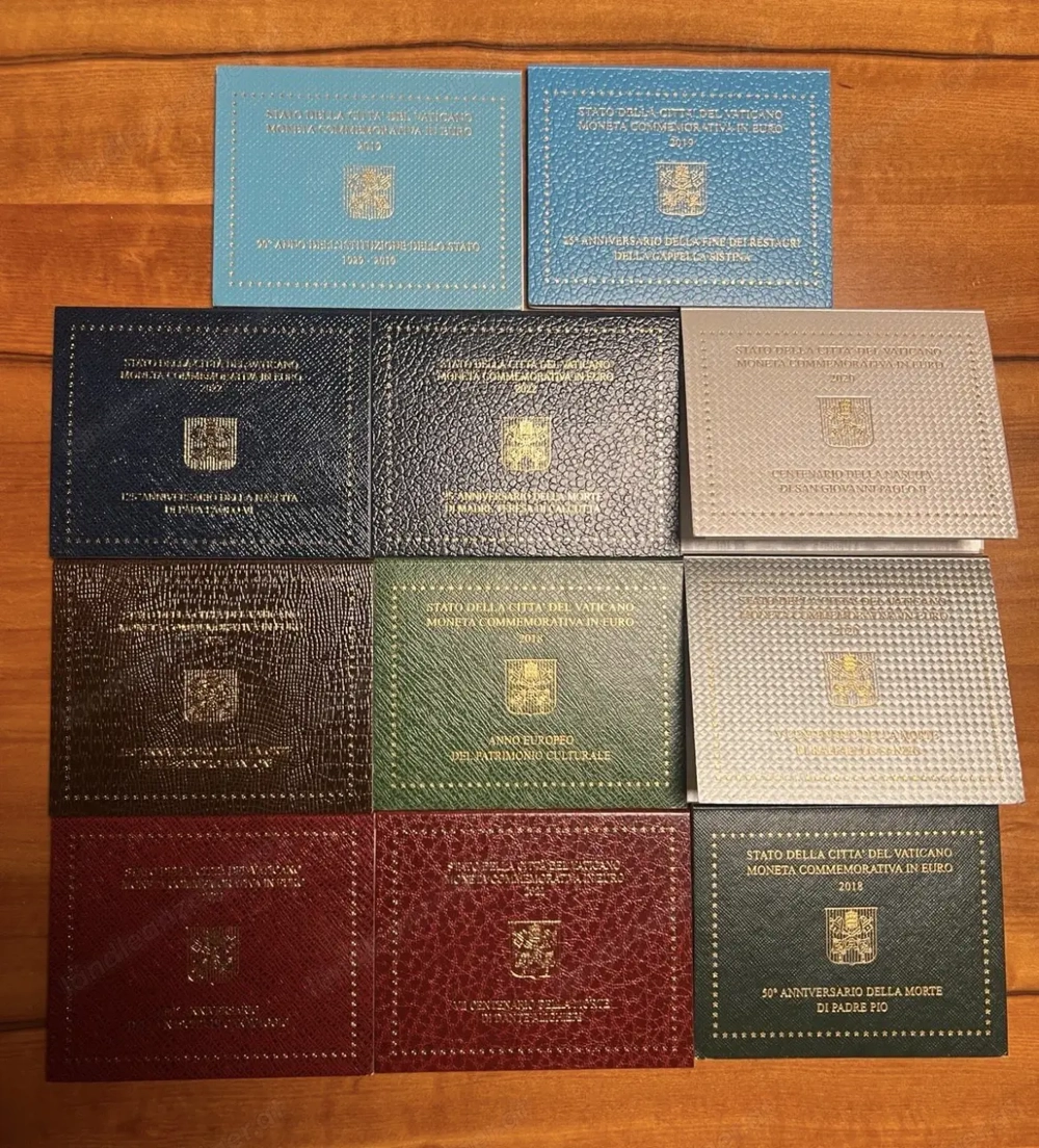 2 Euro Münzen Vatikan 