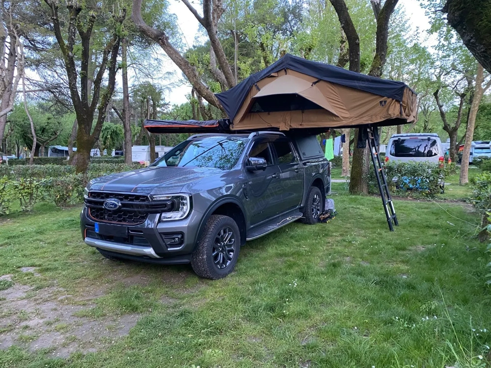 Autodachzelt Vickywood Big Willow 180 Goldbraun