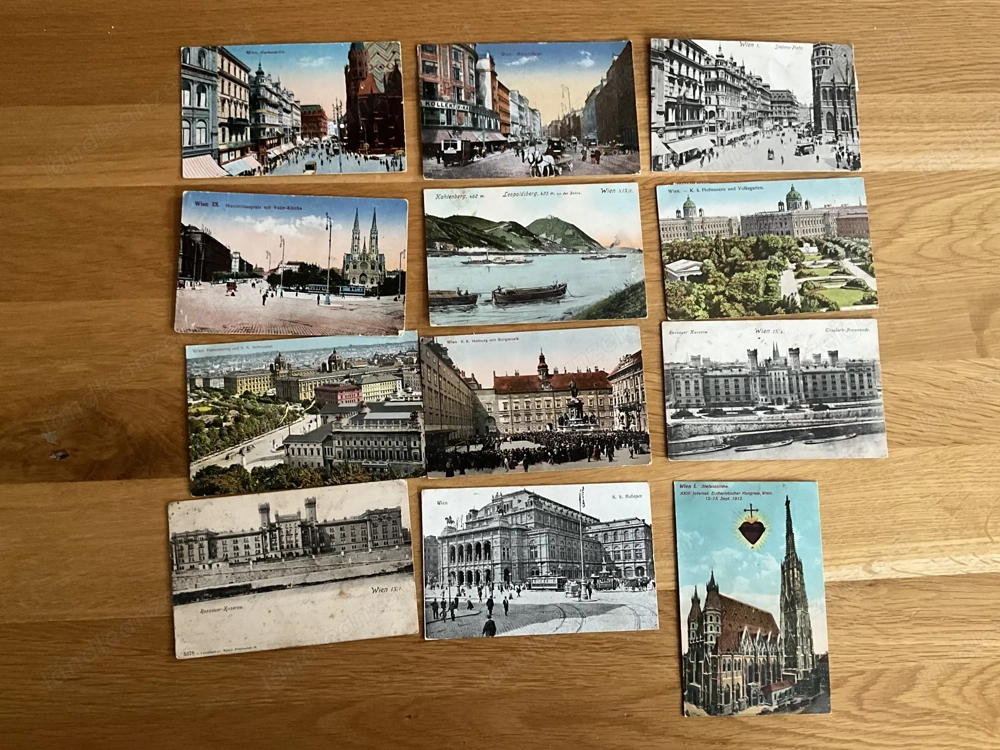 Verschiedene Ansichtskarten Wien 