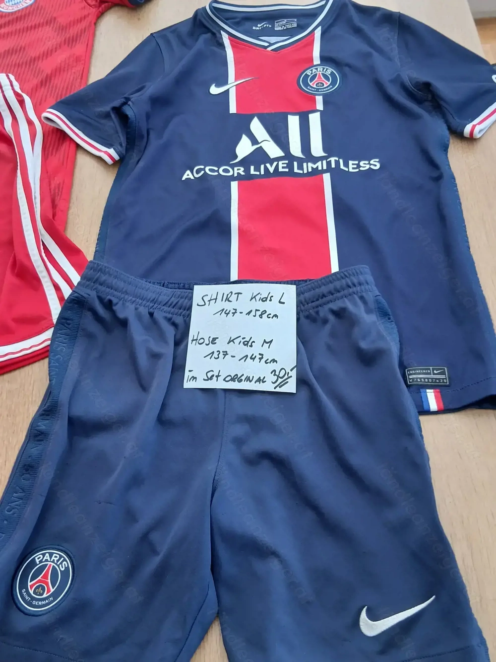 Paris St. Germain + Bayern Trikot orginal Jungen ab 20,-