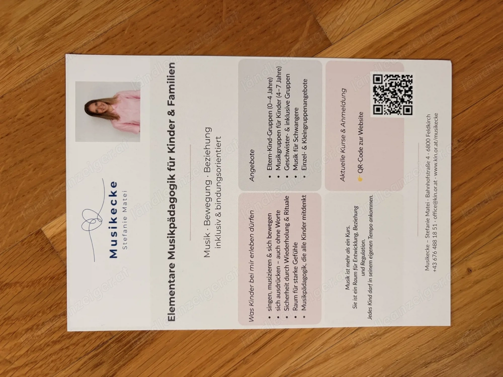 Elementare Musikpädagogik für Kinder und Familien