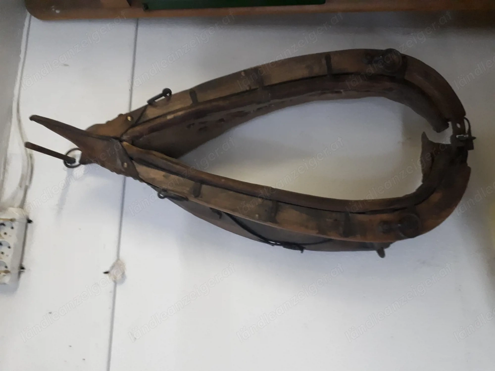 Wagenrad in Holz und Rosshalfter zum  herrichtenpro stück 40 Euro