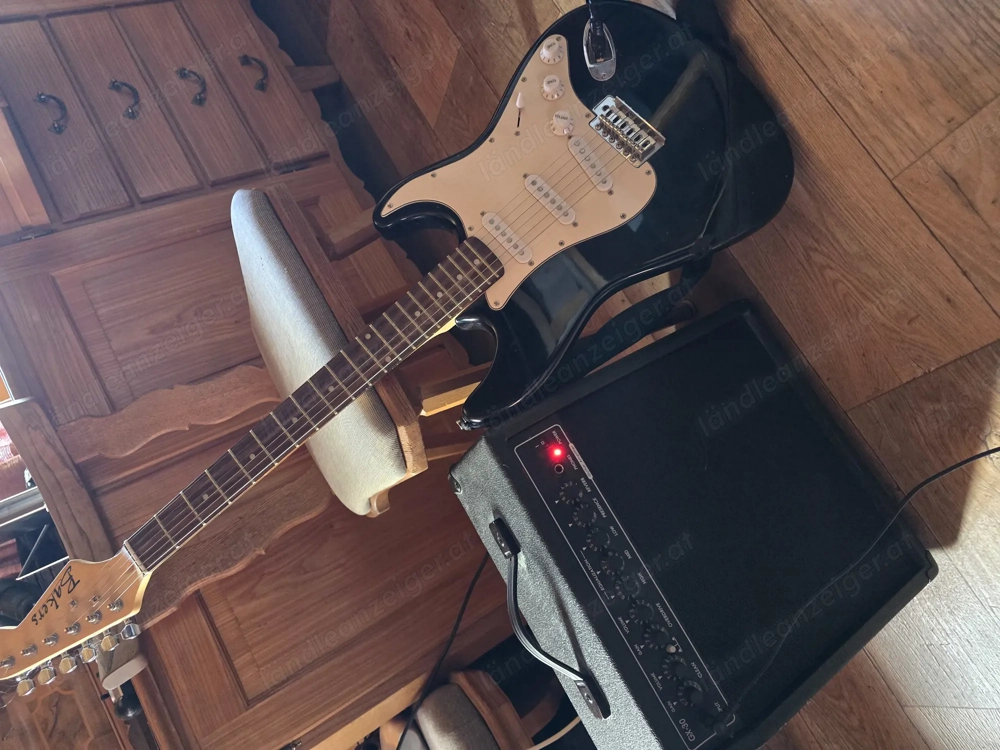E Gitarre mit verstärker  Bakers e-gitarre Anfänger Kinder