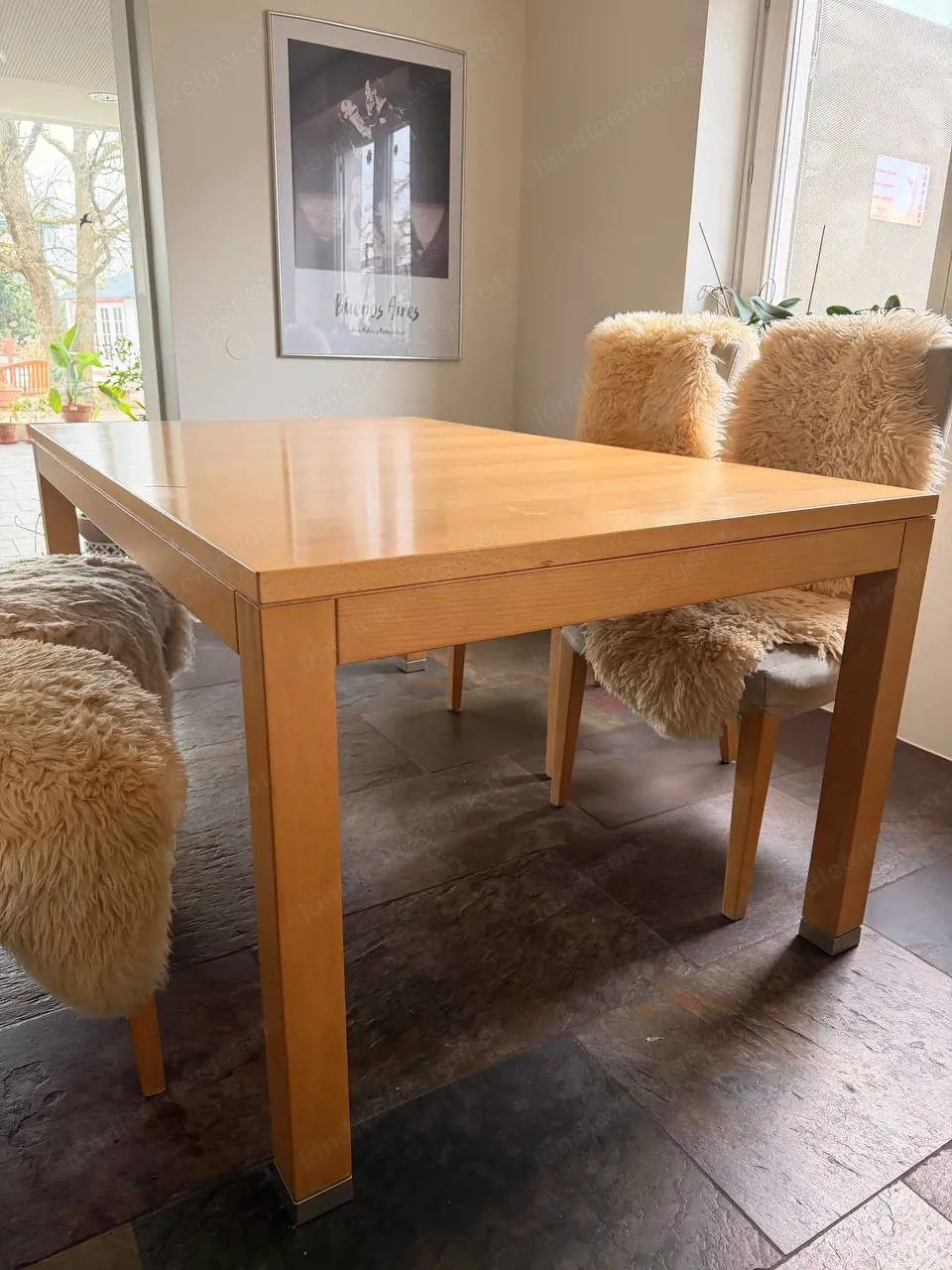 ESSTISCH Tisch 160x100 Holz Buche ausziehbar NP 3000,00