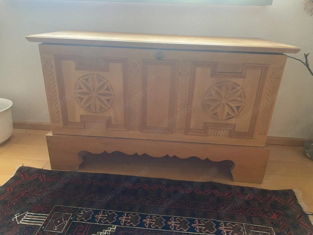 Vintage Holz Truhe Vollholz