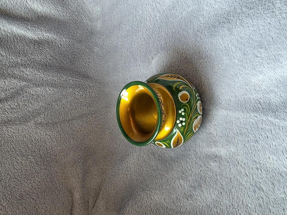 Original russische Holzschale   handbemalt   Volkskunst