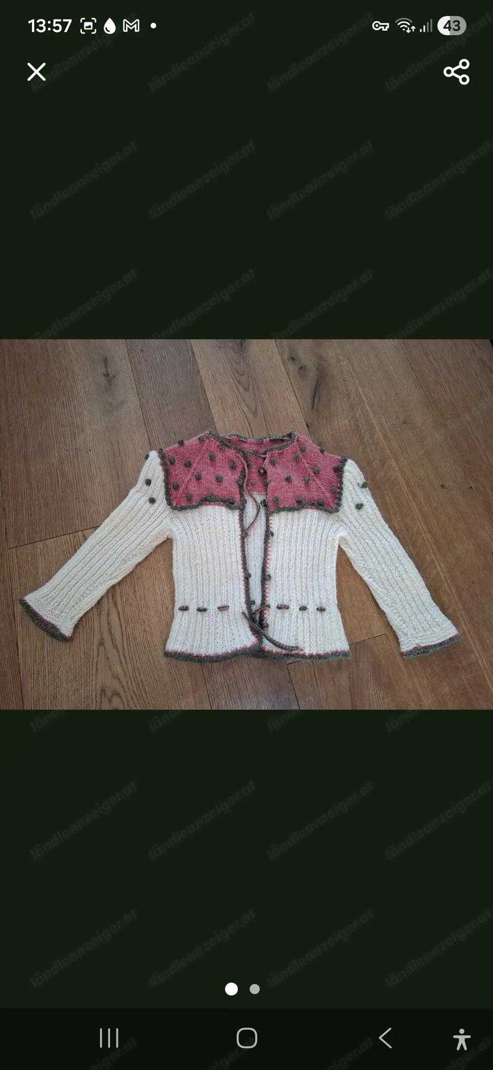 Strickjacke handgemacht