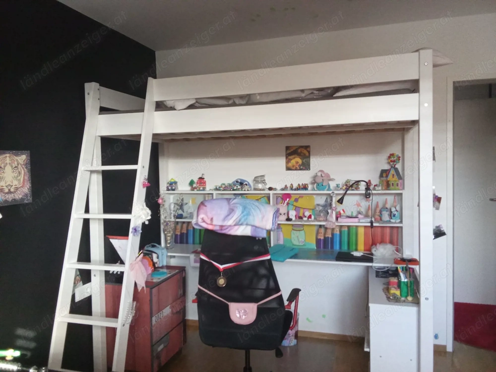 Kinderhochbett mit Schreibtisch 