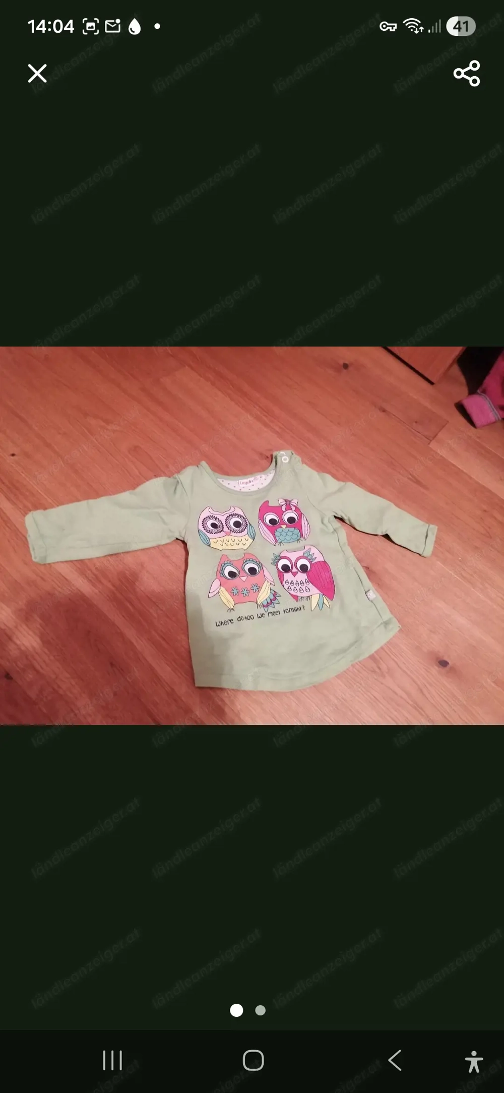 Baumwolle-Sweater Gr. 80