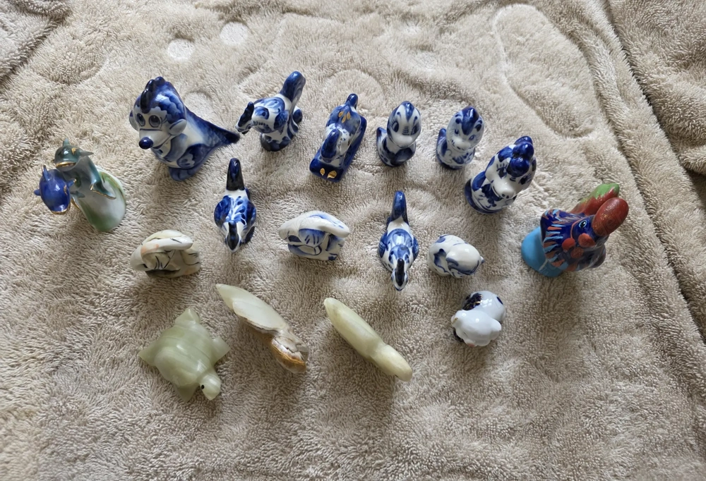 Sammler-Figuren   Porzellan & Stein   Set oder einzeln 