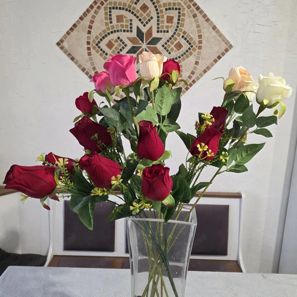 Kunstblumen   Deko-Rosen
