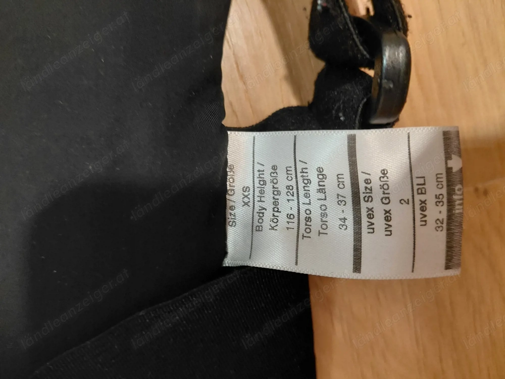 Uvex Rückenprotektor Kind