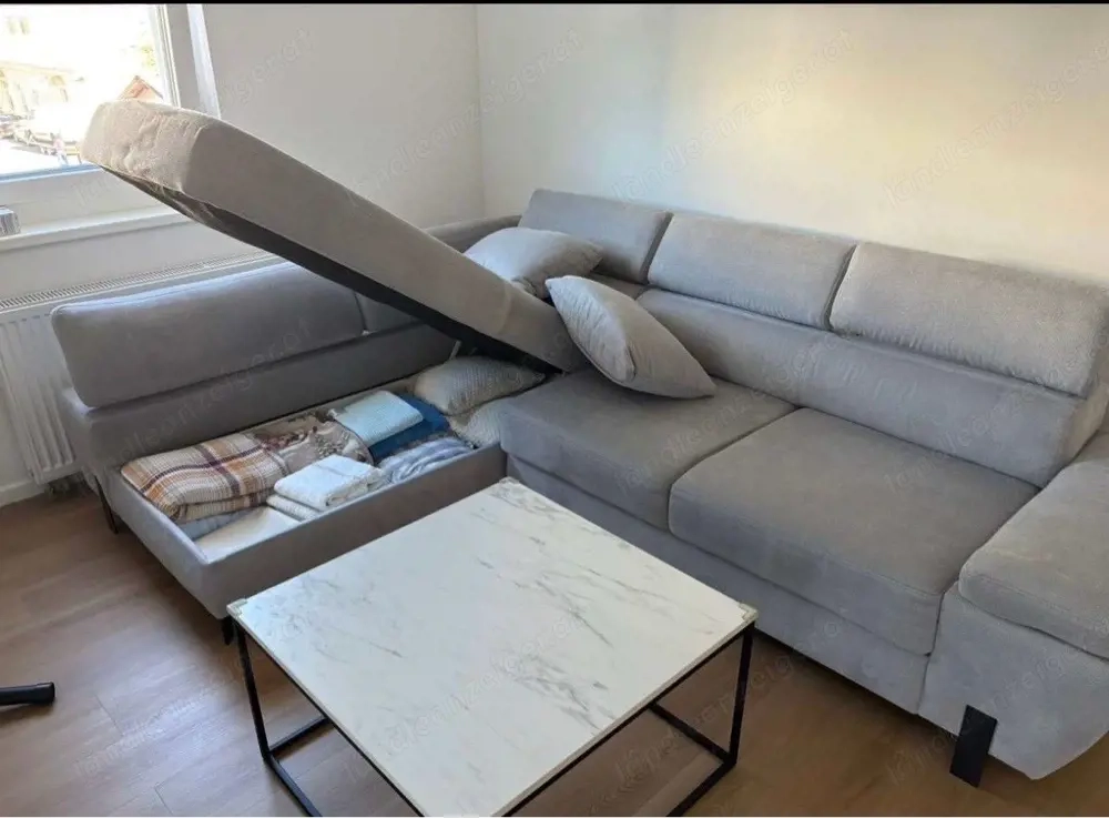 Ecksofa mit Schlaffunktion & Stauraum - wegen Neuanschaffung