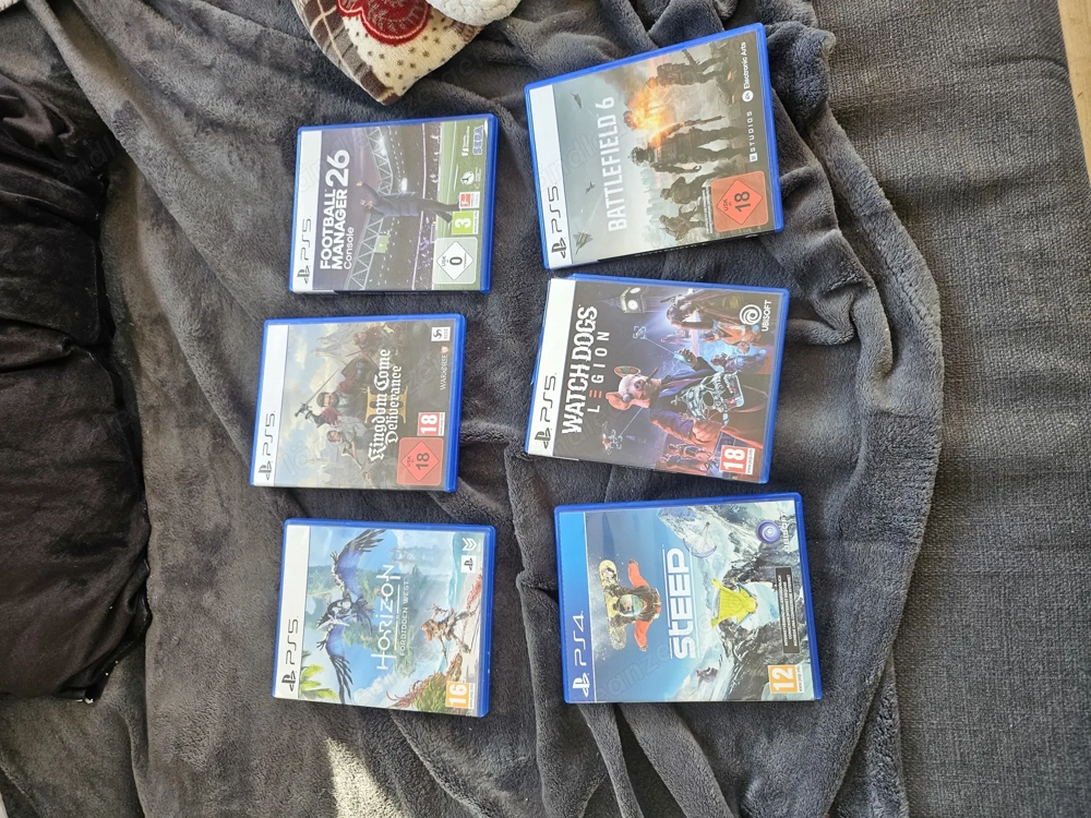 Playstation 5 diverse spiele headset 2 controller