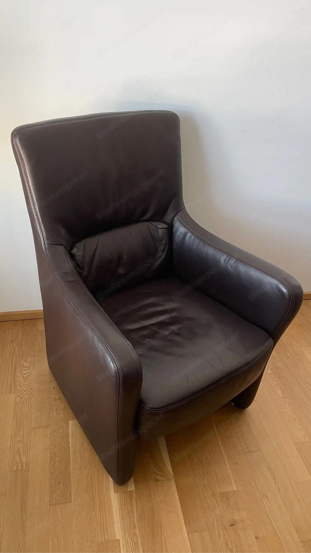 Ledersessel Dunkelbraun