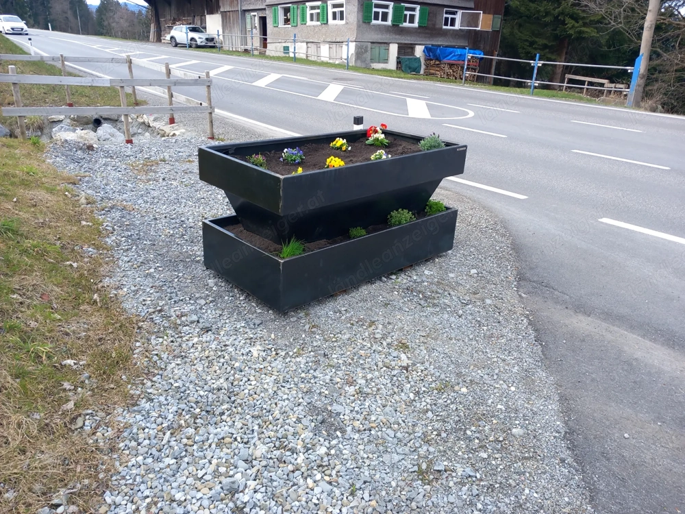 Hochbeet mit Frühbeet Aufsatz Edelrost Corten