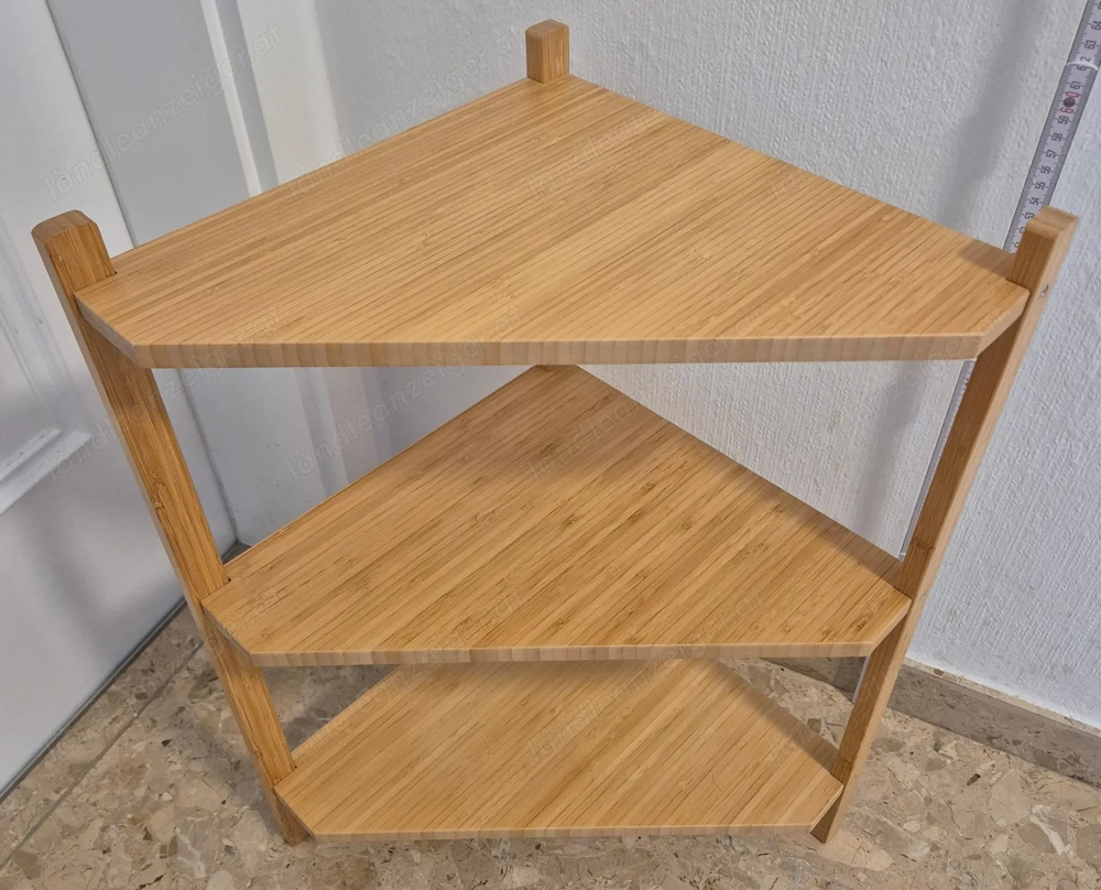 IKEA Badezimmer Regal dreieckig, Bambus