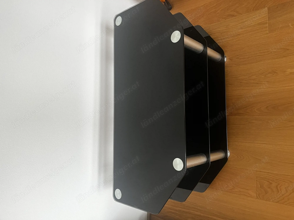 Lowboard Sideboard tv Regal schwarz aus Glas 