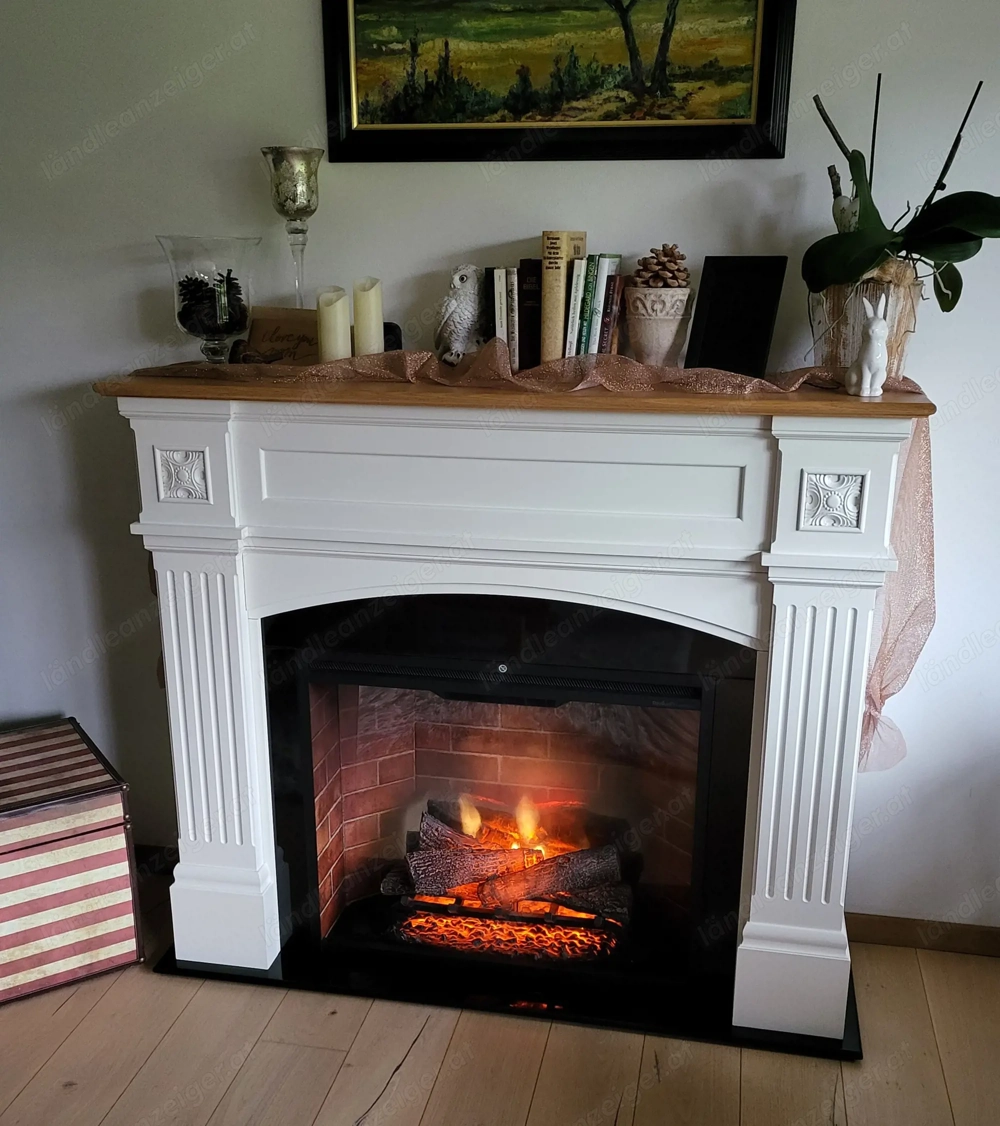 E-Kamin mit Feuergeräusch