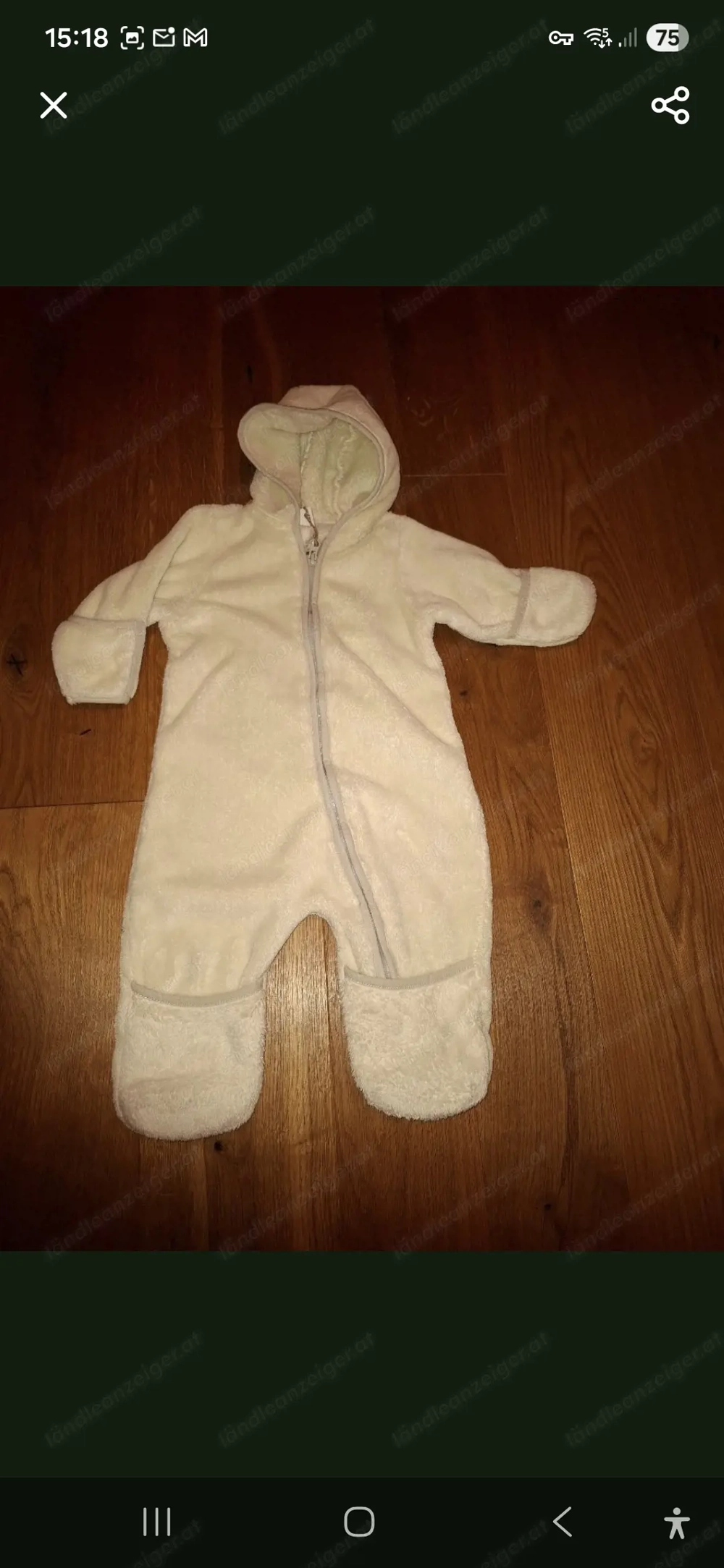 Plüsch-Overall Gr. 62-68